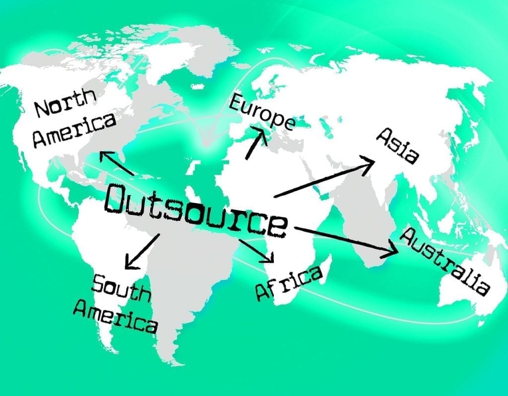 Outsource to different countries